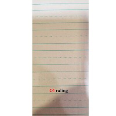 Ruled Newsprint Paper, 8.5 X 11, 1/2 X 1/4 Slotted With 1/4 Spacer, 6 Heading Double-Sided, 500 Sheets/Ream