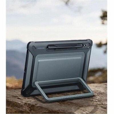 Samsung 11" Rugged Outdoor Cover for Galaxy Tab S9, Black (EF-RX710CBEGUJ)