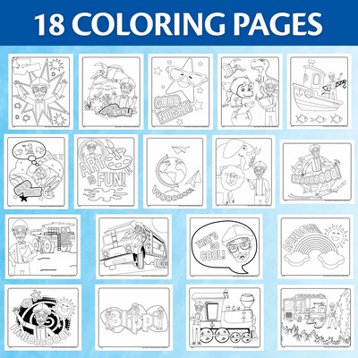 Crayola Color Wonder: Blippi Coloring Book, 18 Pages, 2 Sets/Bundle (BIN752726-2)