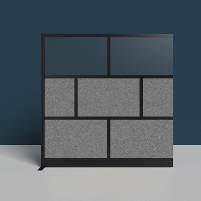 Luxor Expanse Modular Wall Add-On, 70" x 70", Black (MW-7070-XCGB)