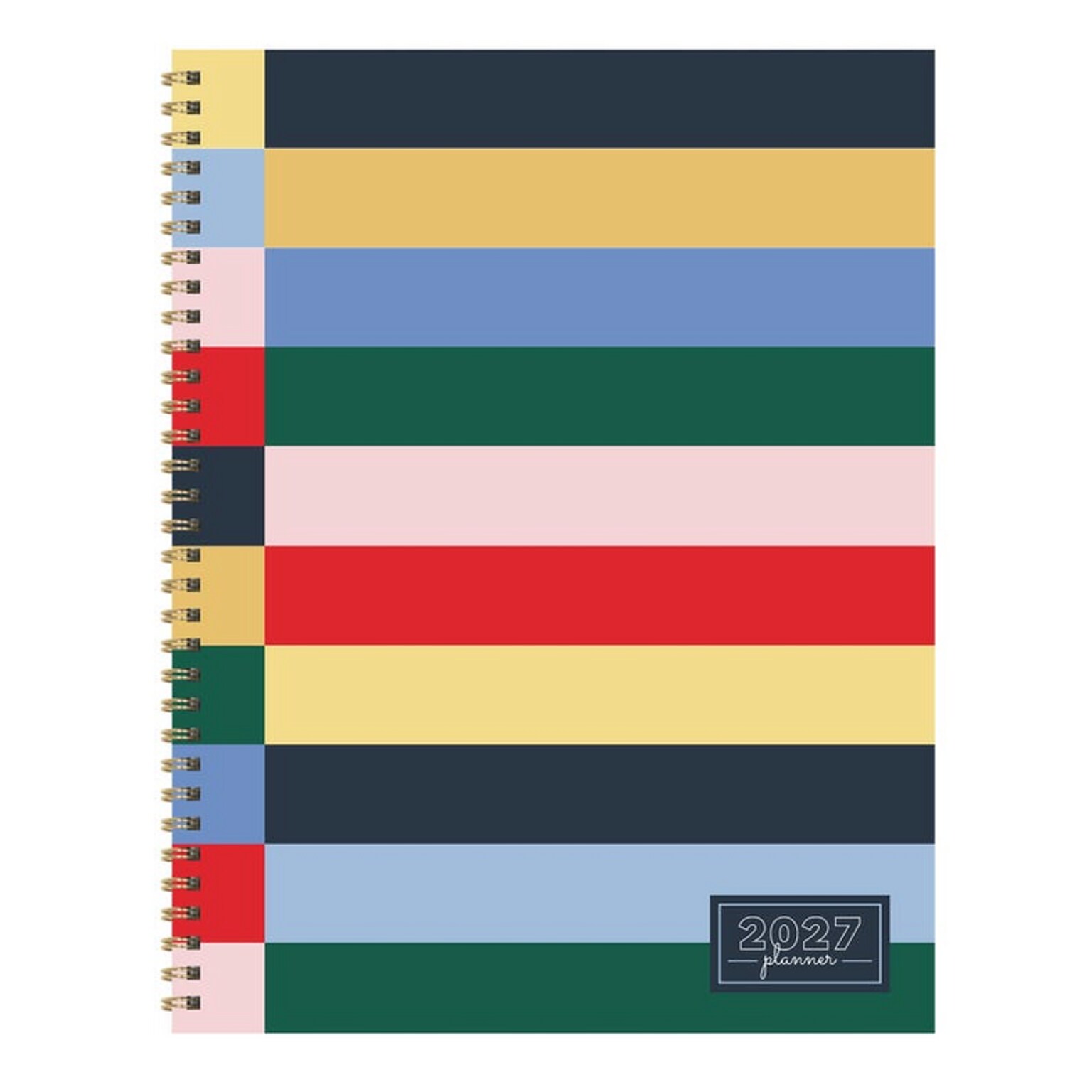 2027 TF Publishing Sailor Stripe 9 x 11  Weekly & Monthly Standard Planner, Paperboard Cover, Multicolored (27-9716)