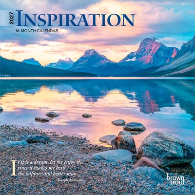 2027 BrownTrout Inspiration 7 x 7 Monthly Wall Calendar (9798330709625)