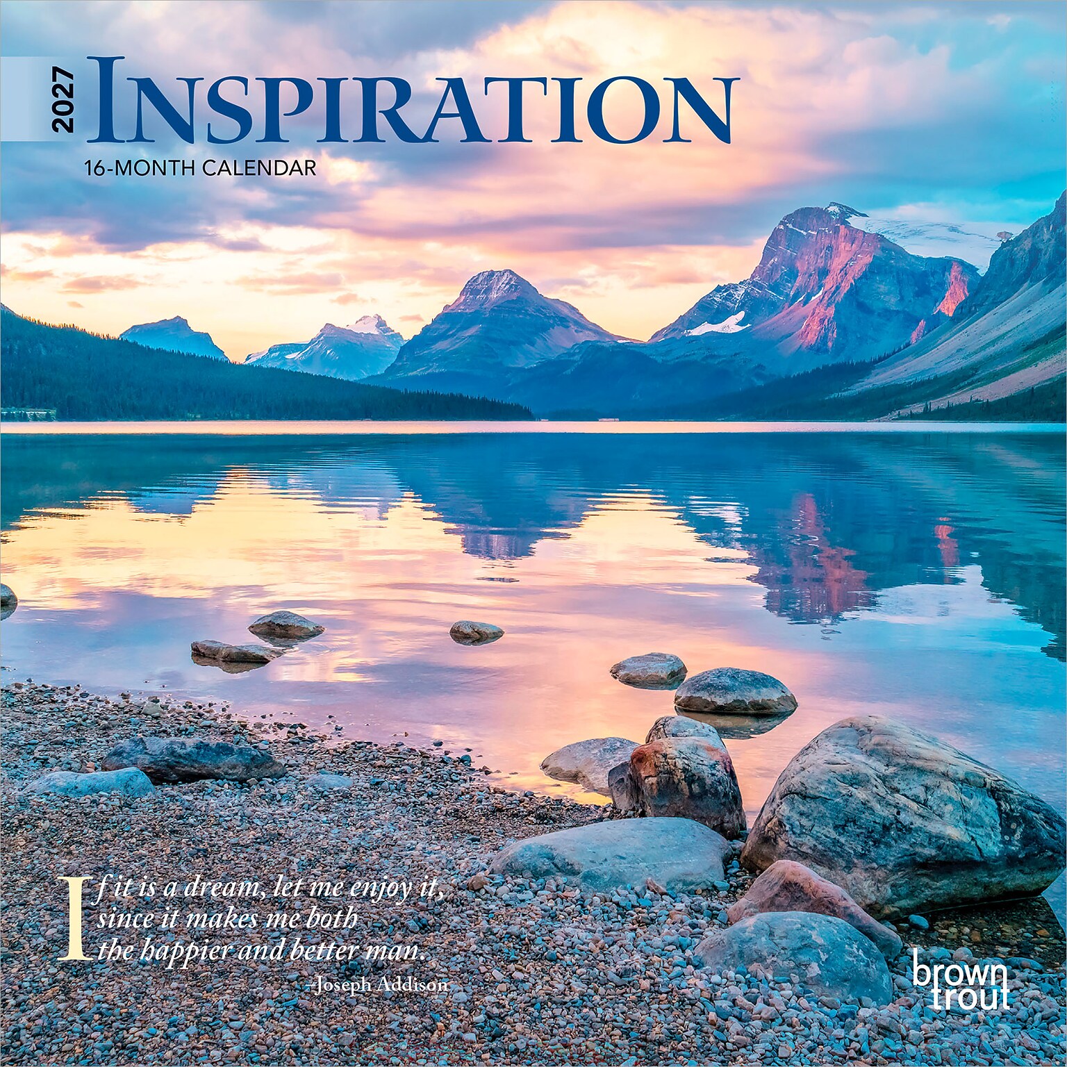 2027 BrownTrout Inspiration 7 x 7 Monthly Wall Calendar (9798330709625)
