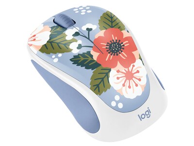 Logitech Design Limited Edition Summer Breeze Wireless Ambidextrous Optical Mouse, Multicolor (910-007056)