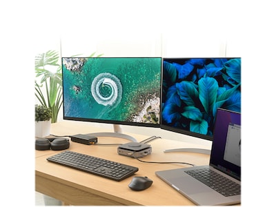 j5create 11-Port USB Type-C Dock Dual 4K HDMI Hub, Space Gray (JCD3199)