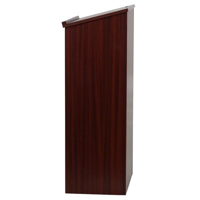 AdirOffice 46" Speaker Podium Lectern, Mahogany (661-01-BLK-PKG)