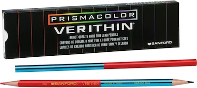 Prismacolor Verithin Colored Pencils, Red/Blue, Dozen (2456)