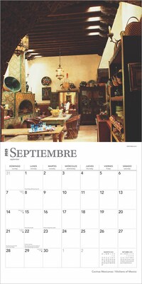 2025 BrownTrout Cocinas Mexicanas Kitchens of Mexico 12" x 12" Monthly  Wall Calendar (9781975474683)