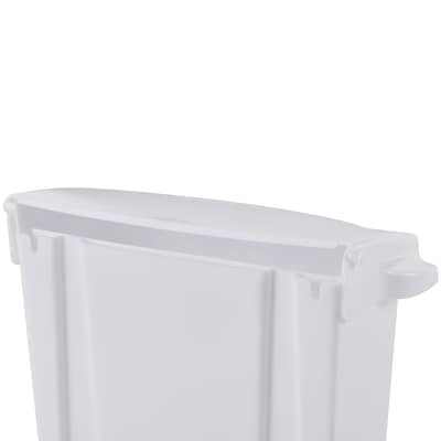 Alpine Industries Plastic Sanitary Napkin Disposal Receptacle, 10"x 5", White (451-WHI-MK)