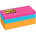 Post-it Notes, 2 x 2, Assorted Colors,  400 Sheets/Cube, 2 Cubes/Pack (2051-N-2PK)