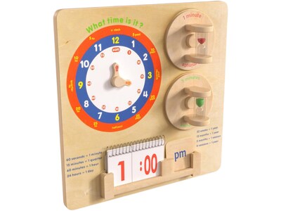 Flash Furniture Bright Beginnings Telling Time STEAM Wall Activity Board (MK-ME09609-GG)