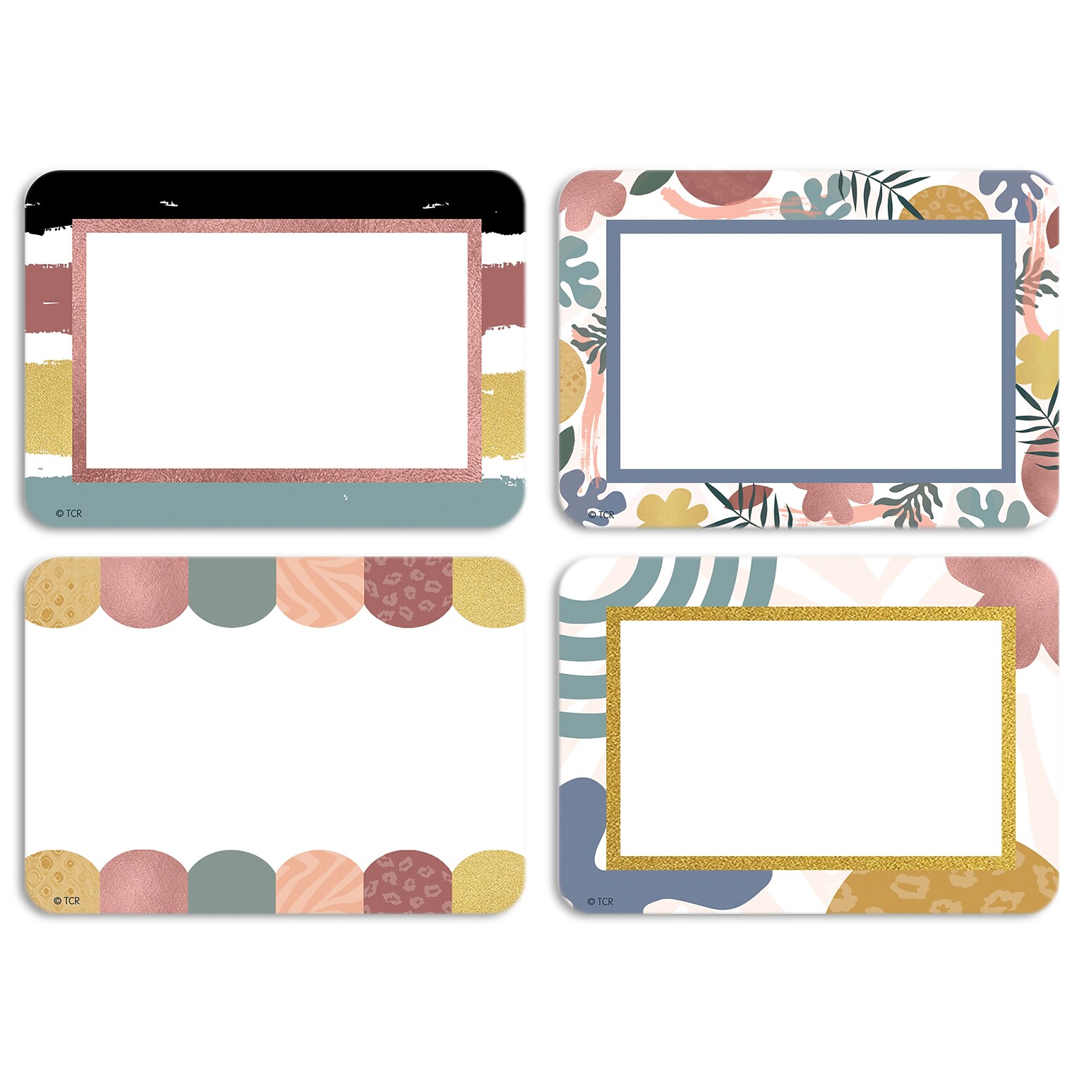 Teacher Created Resources Wonderfully Wild Name Tags/Labels Multi-Pack, 36/Pack, 6 Packs (TCR6691-6)