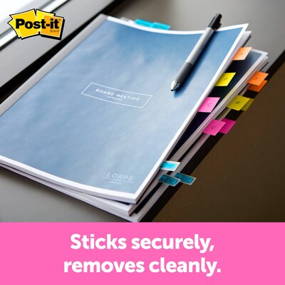 Post-it® Flags, 1" Wide, Yellow, 200 Flags/Pack (680-HVYW)
