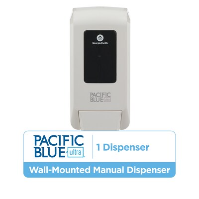 Pacific Blue Ultra Wall Mounted Hand Soap/Hand Sanitizer Dispenser, White (53058)