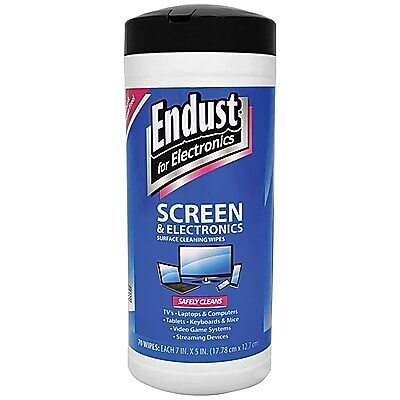 Endust for Electronics Screen and Electronic Surfaces Cleaning Wipes, 70-Count, 2/Pack (KITNOZ115062PK)