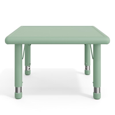 Flash Furniture Wren Square Activity Table, 24" x 24", Height Adjustable, Sage (YUYCX0022SQRSGE)