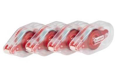Scotch Double-Sided Adhesive Tape Runner, 16 oz., 4/Pack (6055BNS)
