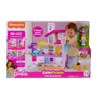 Fisher-Price Barbie Little Dreamhouse Playset by Little People (HKB80)