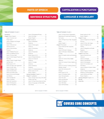 Carson-Dellosa Spectrum Language Arts Workbook, Grade 6