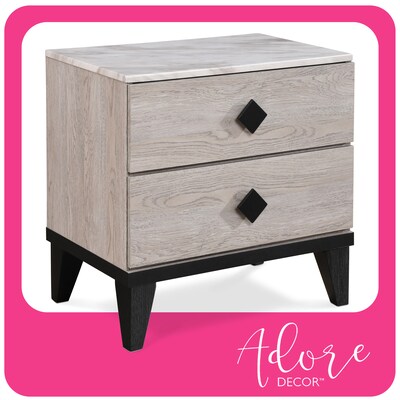 Adore Decor Micah Side Table, Beige (FUTB10137A)