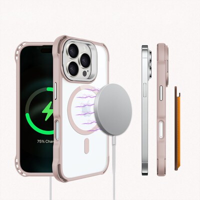 SaharaCase Venture-X MagSafe Phone Case for iPhone 16 Pro Max, Shock Absorbing, Desert Rose (CP00692)