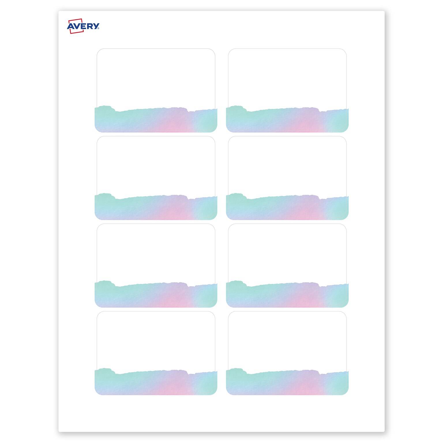 Avery Laser/Inkjet Rectangle Multipurpose Labels, 2-1/3 x 3-3/8, White, 120/Pack (S00-F43)