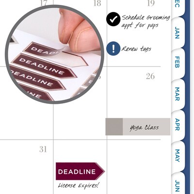 2025-2026 AT-A-GLANCE Signature Lite 5" x 8" Academic Year Weekly & Monthly Planner, Plastic Cover, Navy (YP20LA2026)
