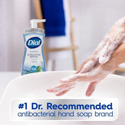 Dial Antibacterial Foaming Hand Soap, Spring Water Scent, 8/Carton (017000347394)