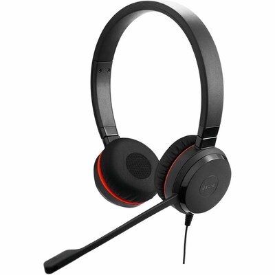 Jabra Evolve 30 II Stereo Headset, USB, 3.5mm, UC Certified, Black (5399-829-389-01)