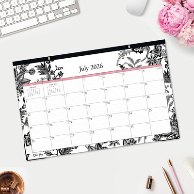 2026-2027 Blue Sky Analeis 11" x 17" Academic Monthly Wall Calendar, Black/White (130617-A27)
