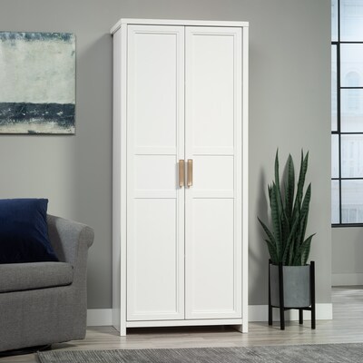 Sauder Select 71H Storage Cabinet with 4 Shelves, White (443650)