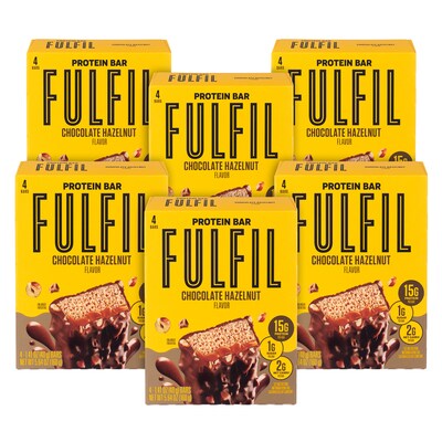 FULFIL Chocolate Hazelnut Flavor Vitamin & Protein Standard Bar, 5.62 oz., 6/Pack (220-02912)