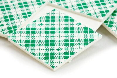 Scotch Mini Mounting Squares, 5 lb., White, 16/Pack (111P)