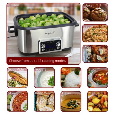 MegaChef 8 Qt Multicooker, Silver (935122913M)