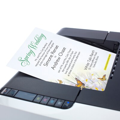 Great Papers Spring Blossom Butterfly Everyday Letterhead, Multicolored, 50 Sheets/Pack (2025004)