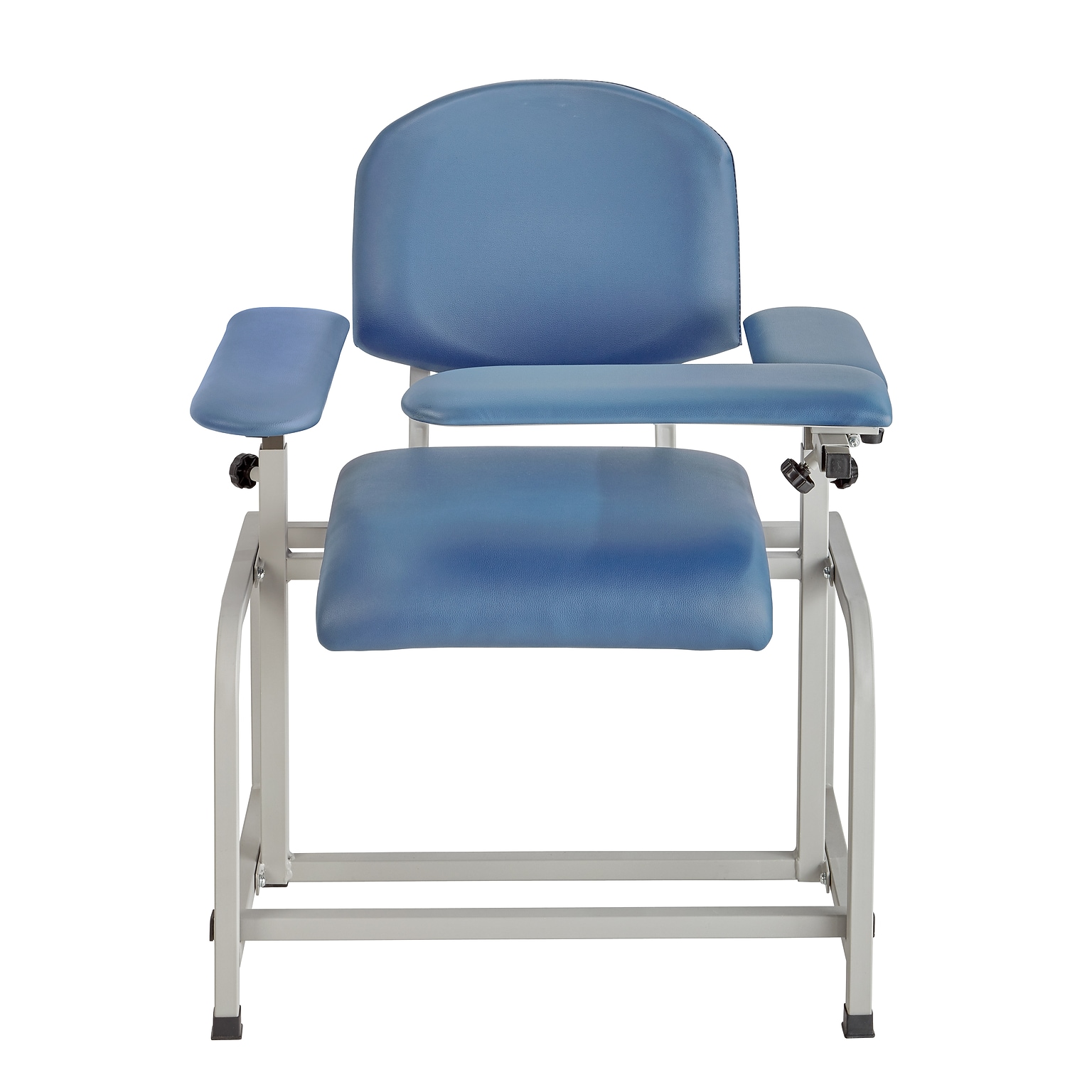 Viva Comfort Adjustable Antimicrobial Bariatric Phlebotomy Blood Drawing Chair, 400 lbs. Capacity, Blue (ADI997-01-BLU-MK)