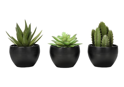 Monarch Specialties Inc. 6 Artificial Succulent Plants, 3/Set (I 9556)