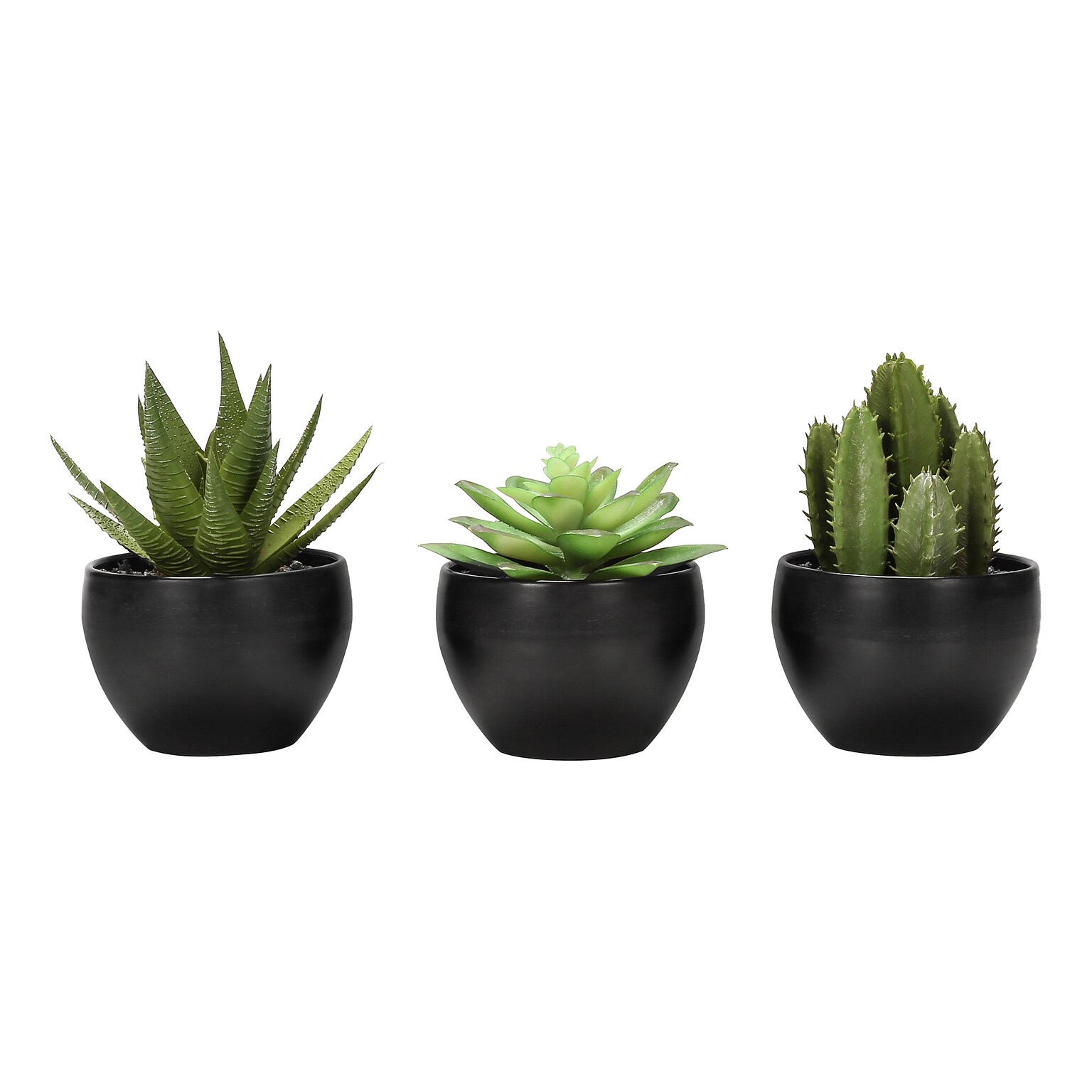 Monarch Specialties Inc. 6 Artificial Succulent Plants, 3/Set (I 9556)