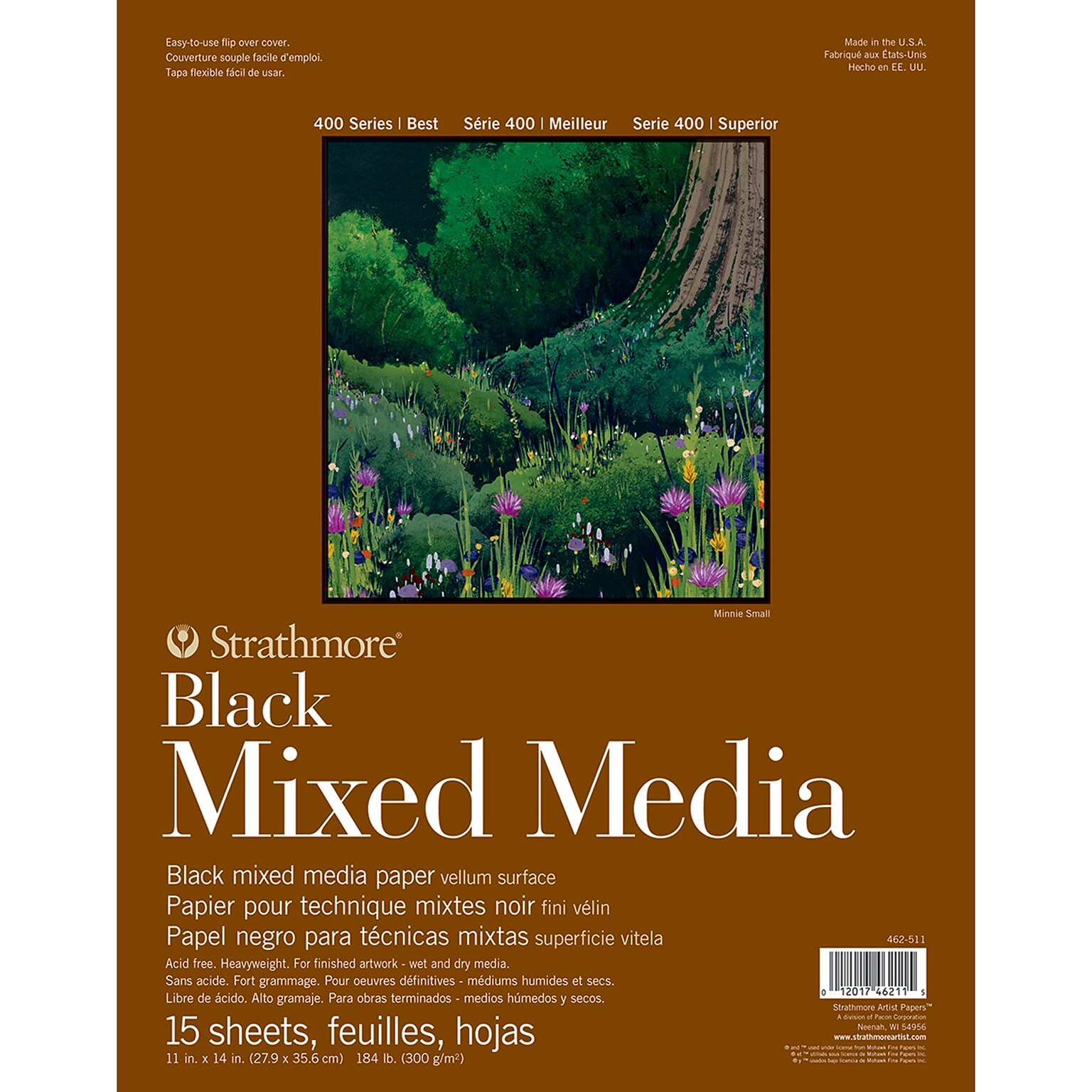Strathmore 400 Series 11 x 14 Mixed Media Sketch Pad, 15 Sheets/Pad (STTP462511)