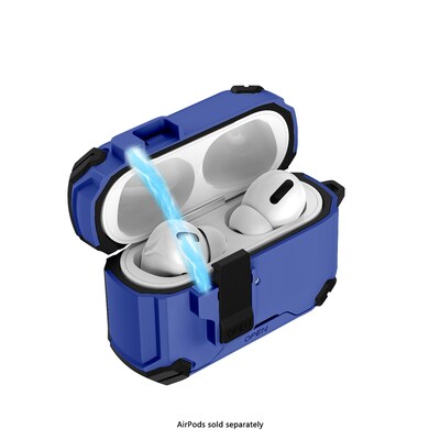 SaharaCase Raider Series Heavy Duty Case Compatible with Magsafe for Airpods Pro 3, Secure Lock, Night Sky Blue (HP00216)