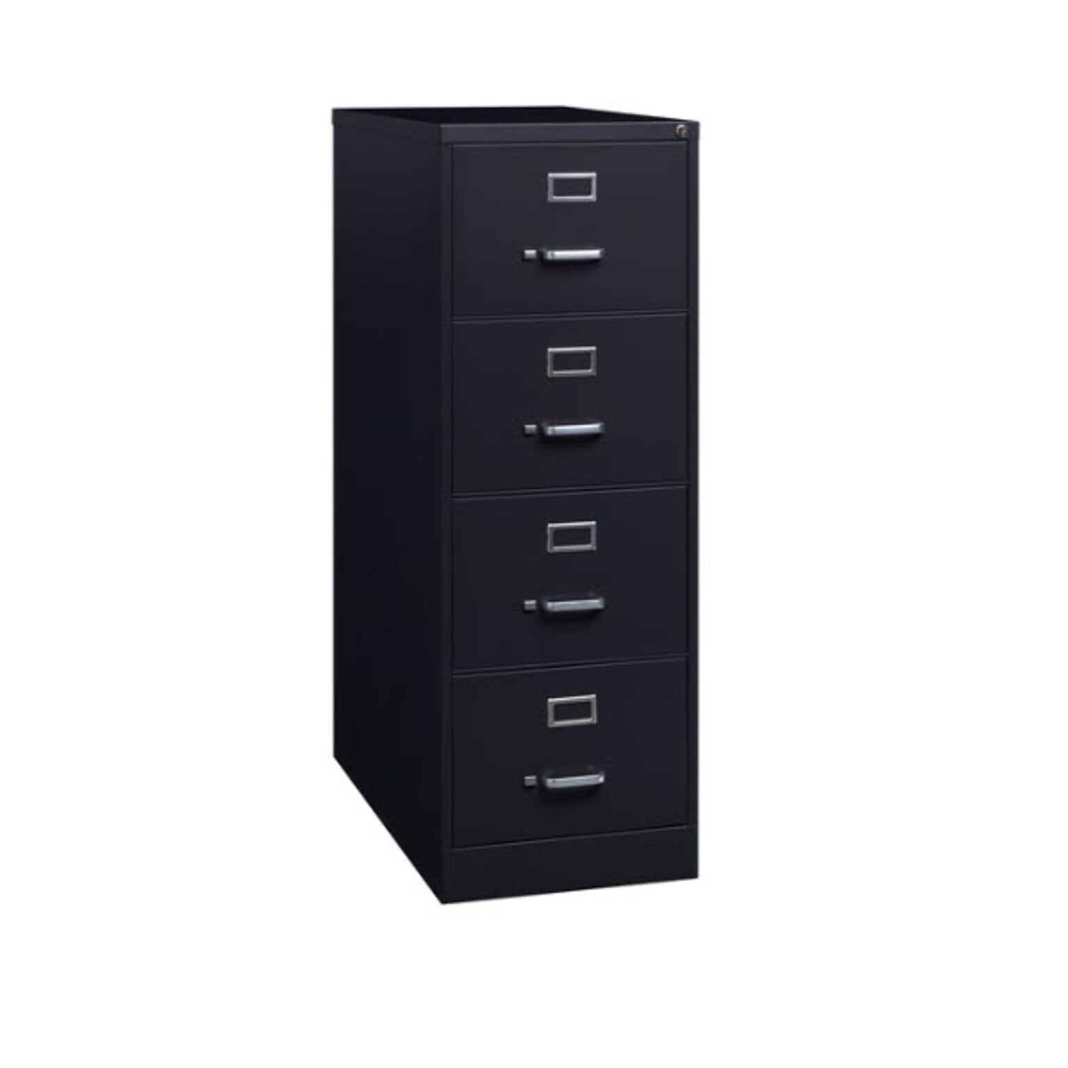 Lorell Fortress Series Vertical File Cabinet, 18W x 26.5D x 52H, Legal, Black (LLR60198)