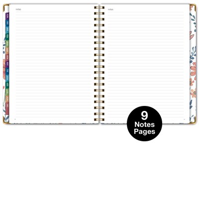 2026 Global Printed Products 8.5" x 11" Weekly & Monthly Planner, Paperboard Cover, Colorful Botanicals (FSHN-CY26-8511-30)