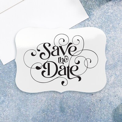 Avery Integrated Cards, 5" x 7", Glossy White, 100/Box (95350)