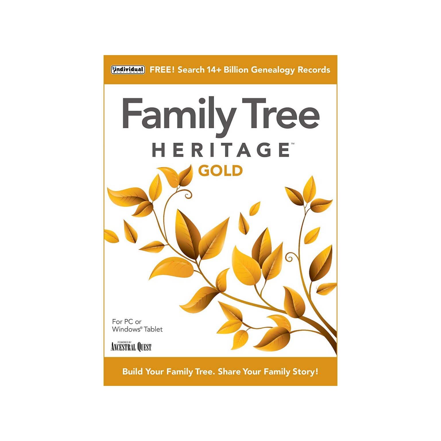 Individual Software Family Tree Heritage Gold for 1 User, Windows, Download (IND945800V060)