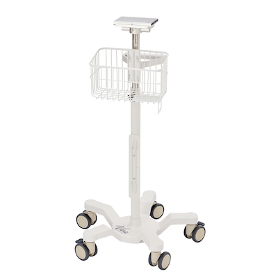 Viva Comfort Universal Vital Sign Monitor Mobile Stand with Mounting Plate, White (ADIME912-C-MP-08-MK)