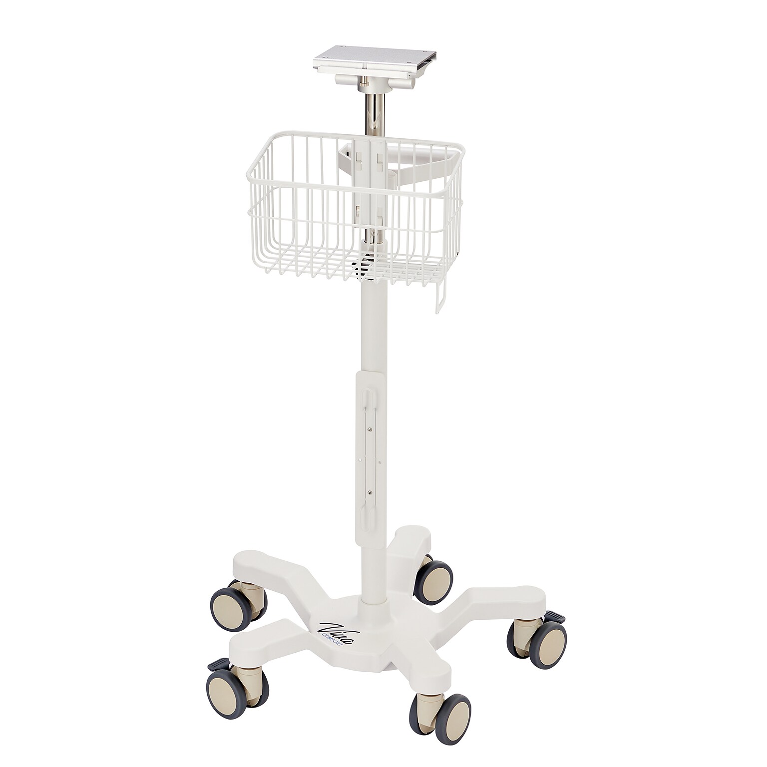 Viva Comfort Universal Vital Sign Monitor Mobile Stand with Mounting Plate, White (ADIME912-C-MP-08-MK)