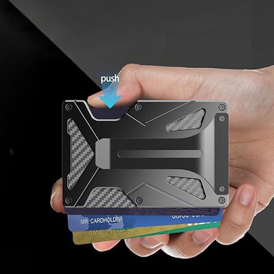 SaharaCase Raider Magsafe Wallet for iPhone, Carbon Black (CP01017)