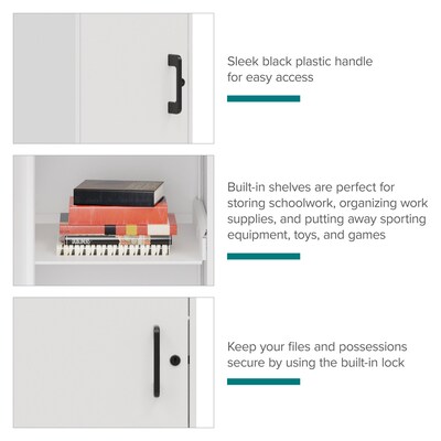 Space Solutions 49.38" Pearl White Storage Locker (25226)