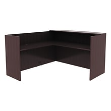 Alera Valencia Reversible Reception Return, 44w X 23 5/8d X 41 1/2h, Espresso (ALEVA324424ES)