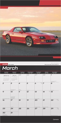 2025 BrownTrout Camaro 12" x 12" Monthly  Wall Calendar (9781975479756)